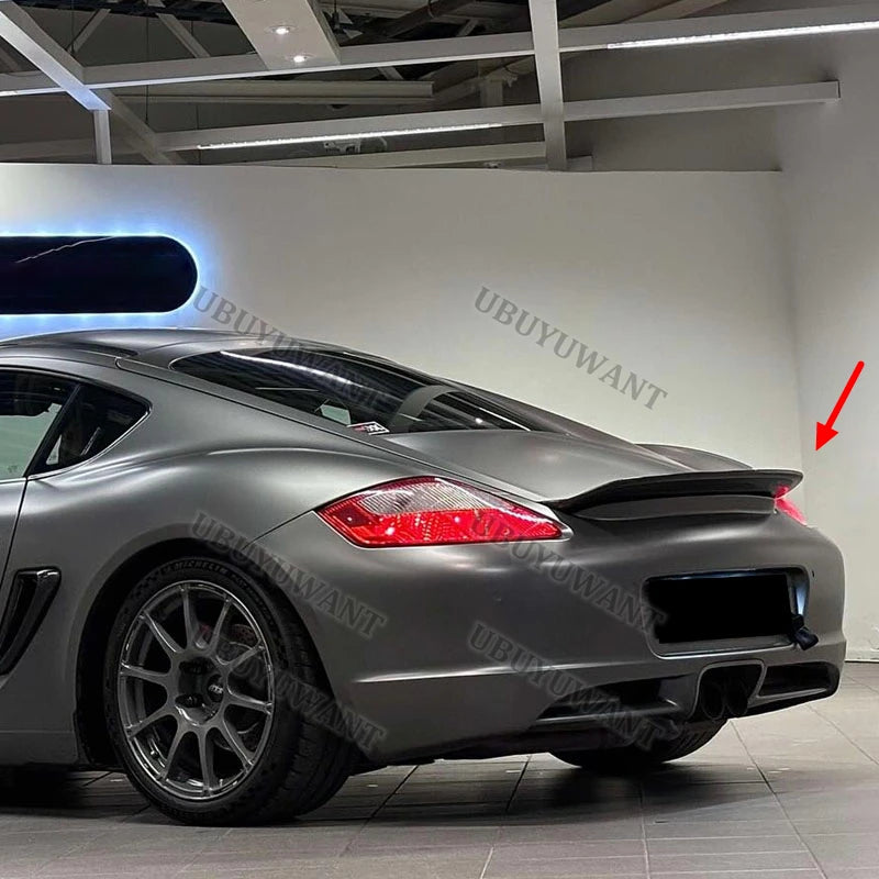 Becquet Ducktail Porsche 987 Cayman Coupé 2005-2012 Carbone - vue de trois-quarts 2 - Becquet Voiture
