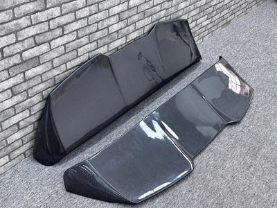 Becquet Fibre Carbone Porsche Cayenne 9Y0 2018-2024 - détail du montage - Becquet Voiture
