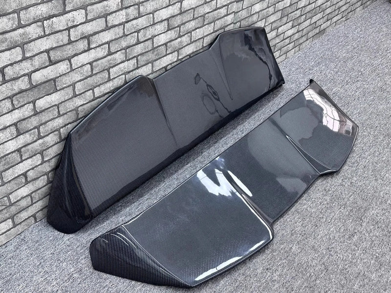 Becquet Fibre Carbone Porsche Cayenne 9Y0 2018-2024 - détail du montage - Becquet Voiture