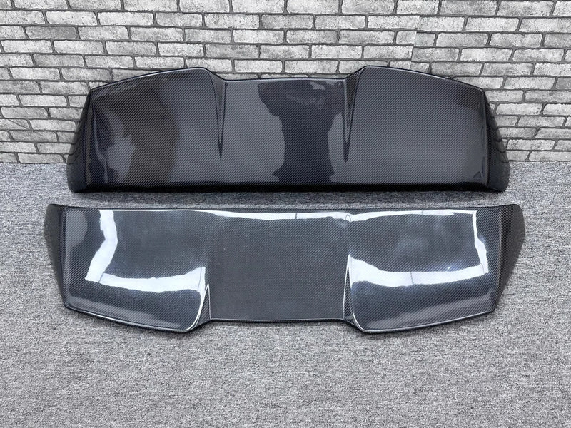 Becquet Fibre Carbone Porsche Cayenne 9Y0 2018-2024 - vue de dessus - Becquet Voiture