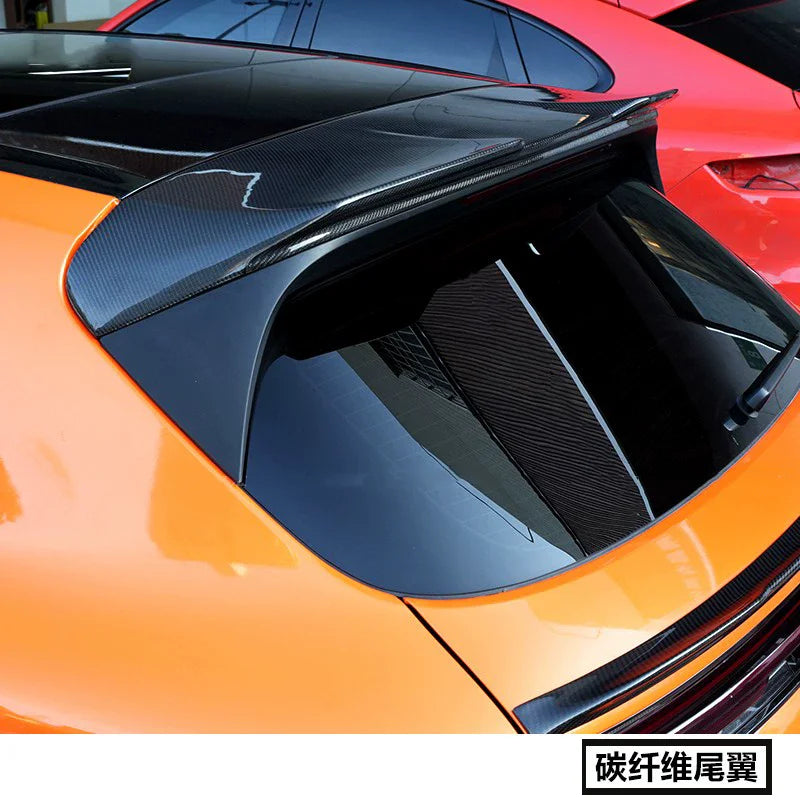 Becquet Fibre Carbone Porsche Cayenne 9Y0 2018-2024 - vue de face - Becquet Voiture
