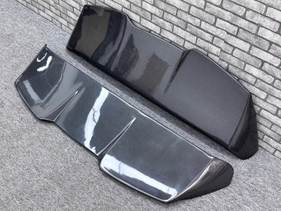 Becquet Fibre Carbone Porsche Cayenne 9Y0 2018-2024 - vue rapprochée - Becquet Voiture