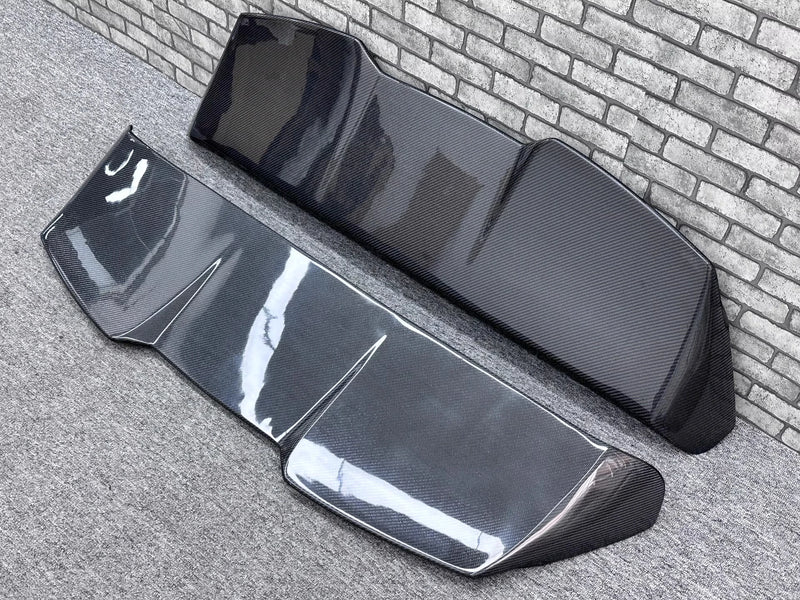 Becquet Fibre Carbone Porsche Cayenne 9Y0 2018-2024 - vue rapprochée - Becquet Voiture