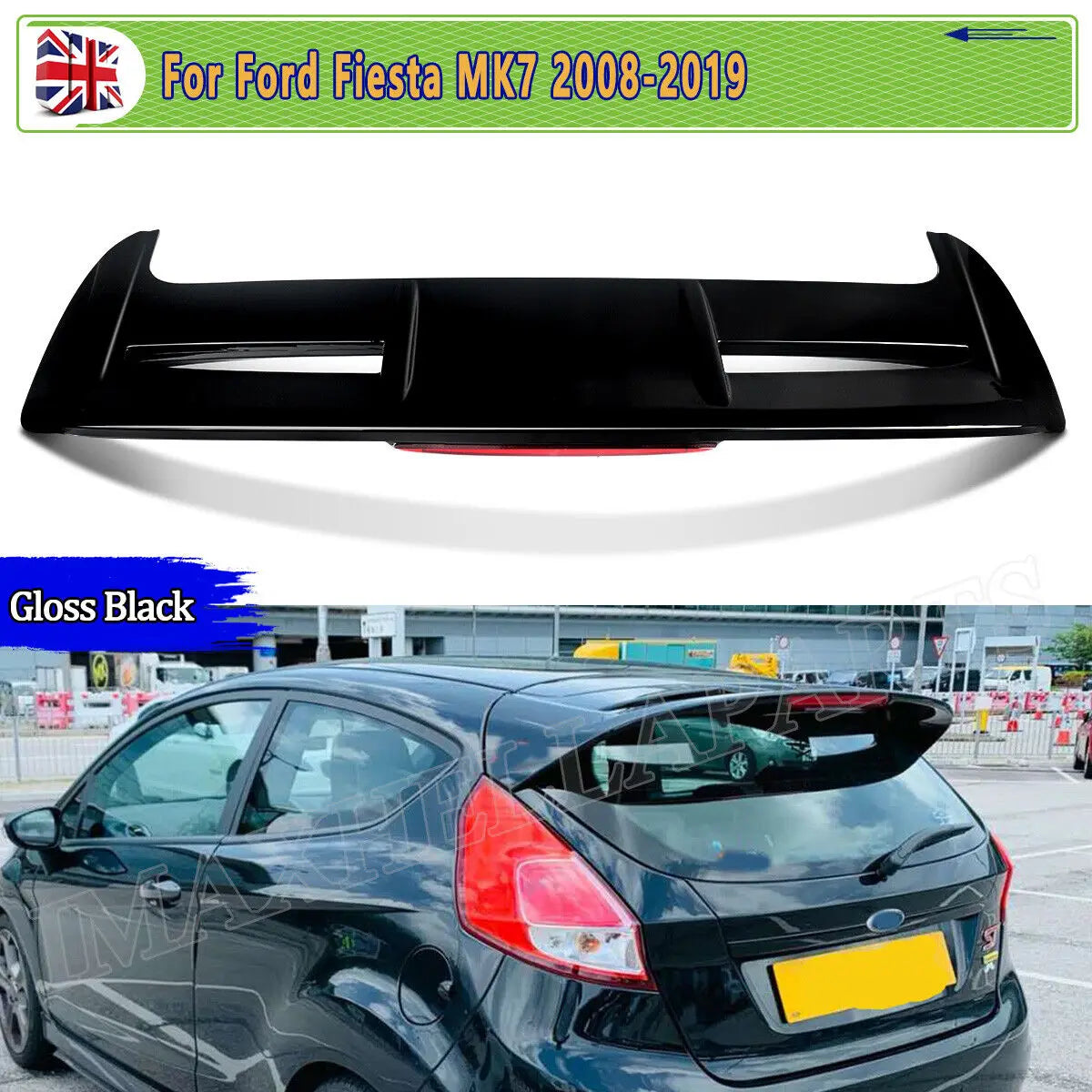 Becquet Ford Fiesta ST MK7 2008-2019 Feu Stop - vue de face - Becquet Voiture