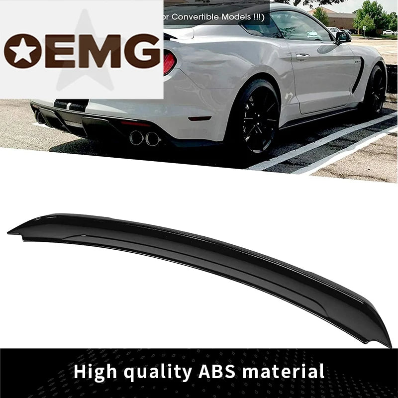 Becquet Ford Mustang GT500 GT350 2015-2023 Bright Black - installé sur véhicule - Becquet Voiture