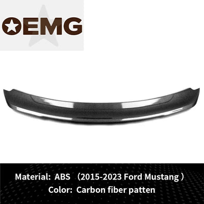 Becquet Ford Mustang GT500 GT350 2015-2023 Bright Black - vue de dessus - Becquet Voiture