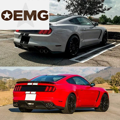 Becquet Ford Mustang GT500 GT350 2015-2023 Bright Black - vue de trois-quarts - Becquet Voiture