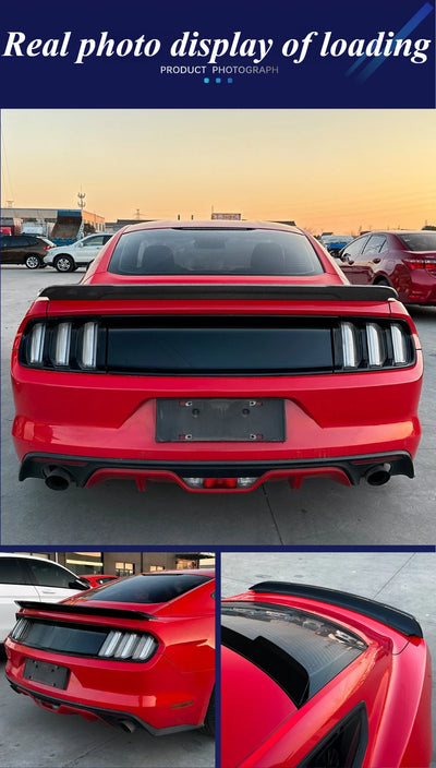 Becquet Ford Mustang MK6 2015-2022 Carbone - détail du montage - Becquet Voiture