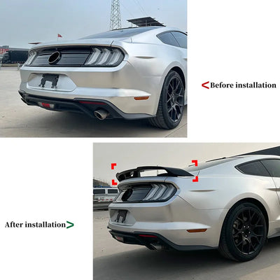 Becquet Ford Mustang MK6 Trunk Carbone 2015-2023 - vue de profil - Becquet Voiture