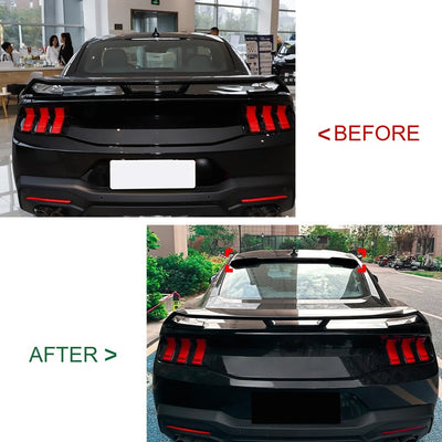 Becquet Ford Mustang MK7 2024-2025 Trunk Roof Sport - vue de profil - Becquet Voiture