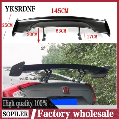 Becquet GT Racing Universel Sedan 145cm ABS - vue de face - Becquet Voiture