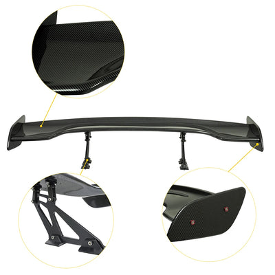 Becquet GT Universel Carbone 145cm Sport Tuning - vue de face 2 - Becquet Voiture