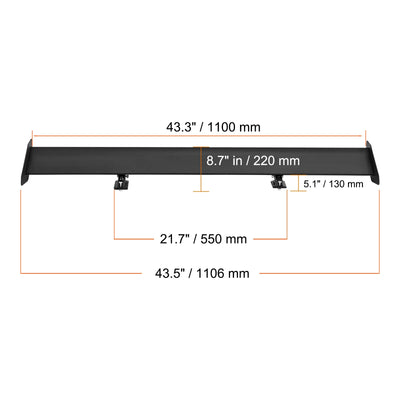 Becquet GT Universel Double Pont JDM Drift 53 Pouces - en situation 2 - Becquet Voiture