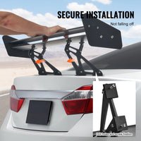 Universeller GT-Doppel-Flügelspoiler JDM Drift 53 Zoll - Studio-Packshot - Becquet Voiture