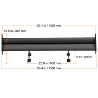 Universeller GT-Doppel-Flügelspoiler JDM Drift 53 Zoll - Nahansicht 2 - Becquet Voiture
