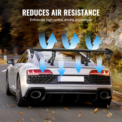 Becquet GT Wing Universel Aluminium 110cm Réglable - installé sur véhicule - Becquet Voiture