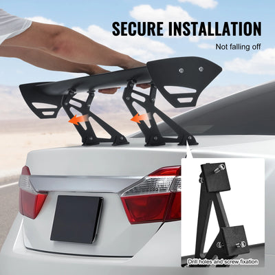 Becquet GT Wing Universel Aluminium 110cm Réglable - packshot studio - Becquet Voiture