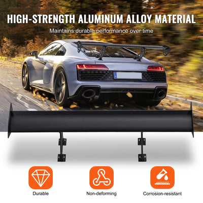 Becquet GT Wing Universel Aluminium 110cm Réglable - vue arrière - Becquet Voiture