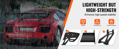 Becquet GT Wing Universel Aluminium 110cm Réglable - vue de dessus - Becquet Voiture