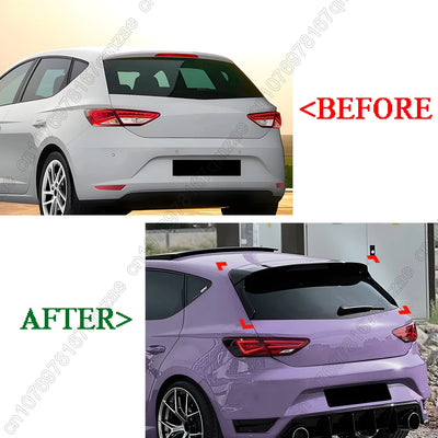 Becquet Latéral Seat Leon 5F FR MK3 5 Portes 2013-2019 - vue de profil - Becquet Voiture