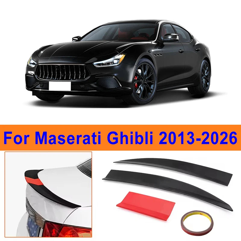 Becquet Maserati Ghibli Réglable 115-125cm 3 Pièces - vue de face - Becquet Voiture