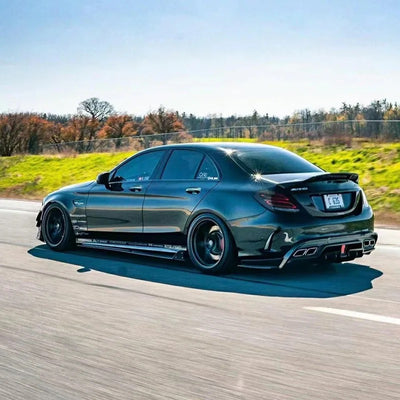 Becquet Mercedes C63 AMG W205 en fibre de carbone - vue arrière - Becquet Voiture