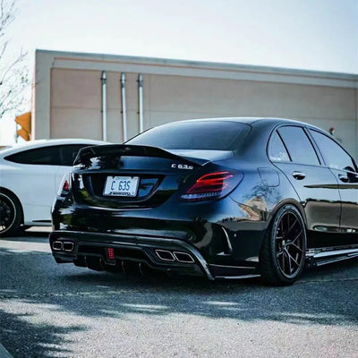 Becquet Mercedes C63 AMG W205 en fibre de carbone - vue de profil - Becquet Voiture