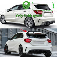 Becquet Mercedes Classe A W176 A45 AMG 2013-2018 - vue de profil - Becquet Voiture