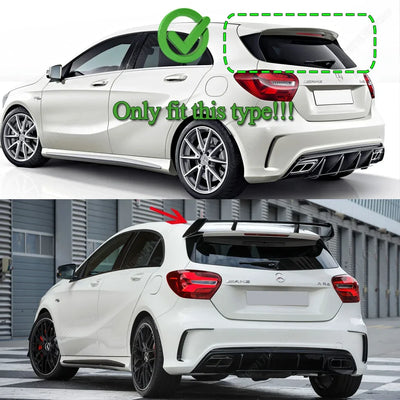 Becquet Mercedes Classe A W176 A45 AMG 2013-2018 - vue de profil - Becquet Voiture