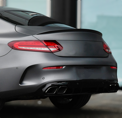 Becquet Mercedes Classe C Coupé C205 - vue de profil - Becquet Voiture