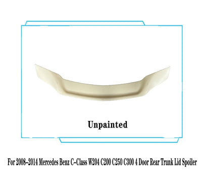 Becquet Mercedes Classe C W204 2008-2014 - vue arrière 3 - Becquet Voiture