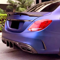 Becquet Mercedes Classe C W205 C43 C450 AMG Splitter - vue de face 2 - Becquet Voiture