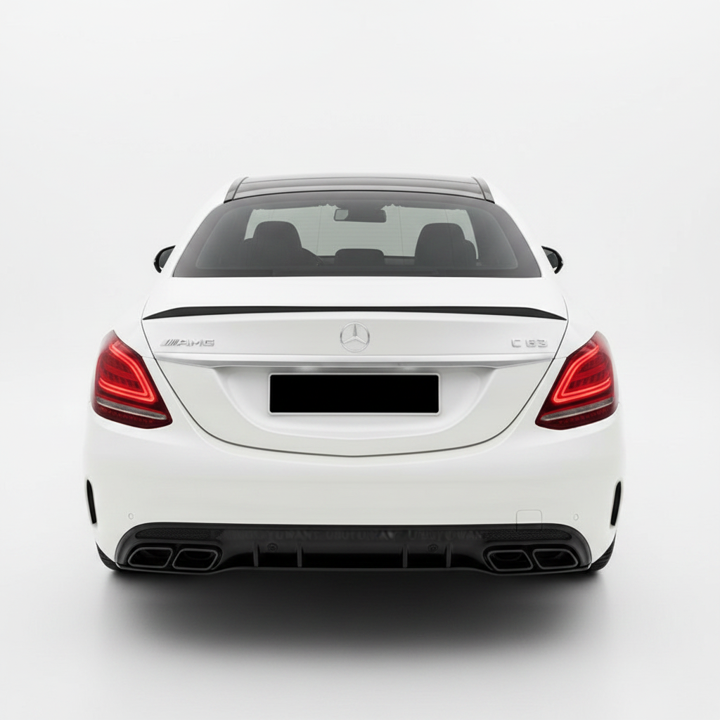 Becquet Mercedes Classe C W205 C63 AMG Berline (2013-2021) - vue de face - Becquet Voiture