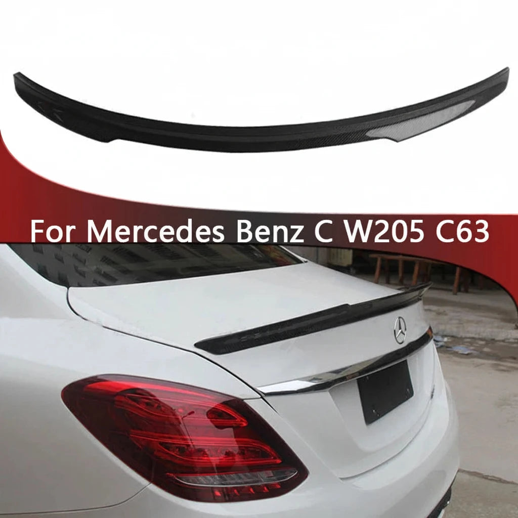Becquet Mercedes Classe C W205 C63 FD Carbone - vue de face - Becquet Voiture