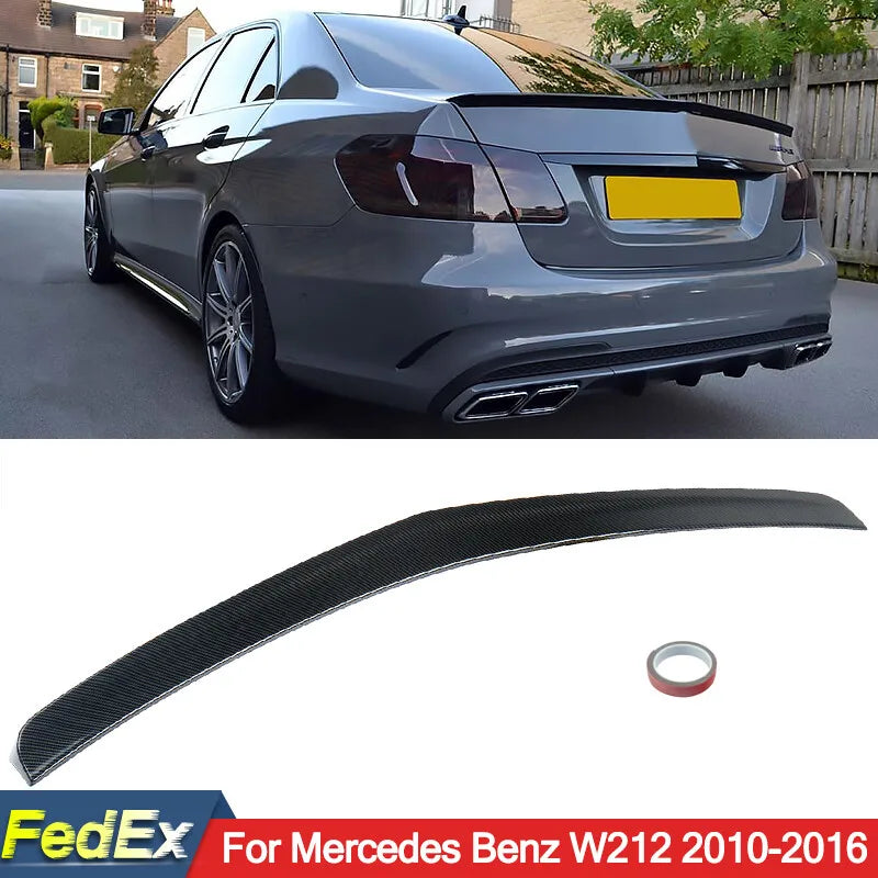 Becquet Mercedes Classe E W212 AMG 2010-2016 Carbone - vue de face - Becquet Voiture