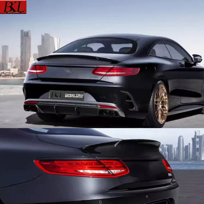 Becquet Mercedes Classe S Coupé S63 C217 Carbone - installé sur véhicule - Becquet Voiture
