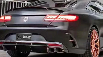 Becquet Mercedes Classe S Coupé S63 C217 Carbone - vue de trois-quarts 2 - Becquet Voiture