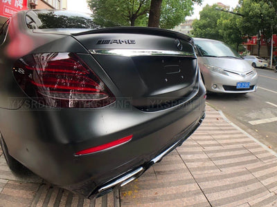 Becquet Mercedes E W213 E63 AMG 2016-2019 ABS - vue de trois-quarts - Becquet Voiture