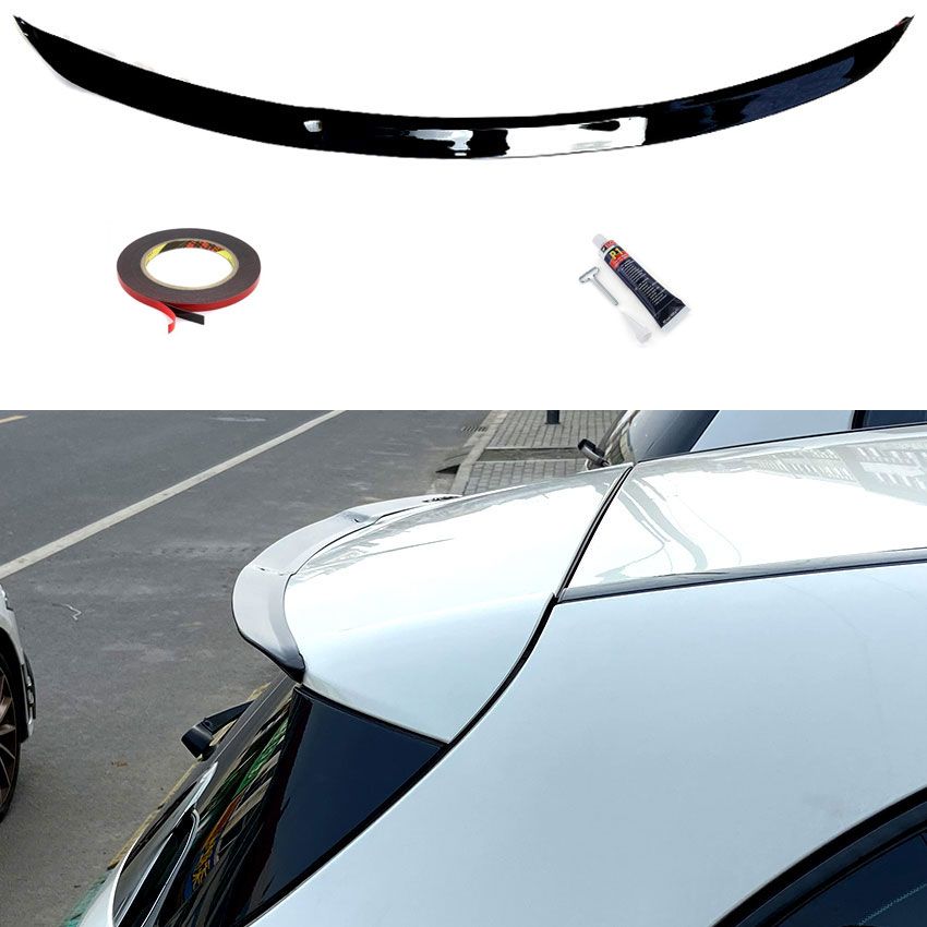Becquet Noir Brillant Mercedes Classe A W176 Look A35 AMG - vue de face - Becquet Voiture