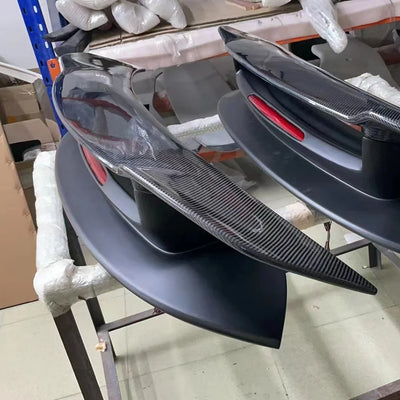 Becquet Porsche 911 992 991 GT Lip SD Carbone - installé sur véhicule - Becquet Voiture