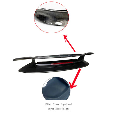 Becquet Porsche 911 992 991 GT Lip SD Carbone - vue de face 2 - Becquet Voiture
