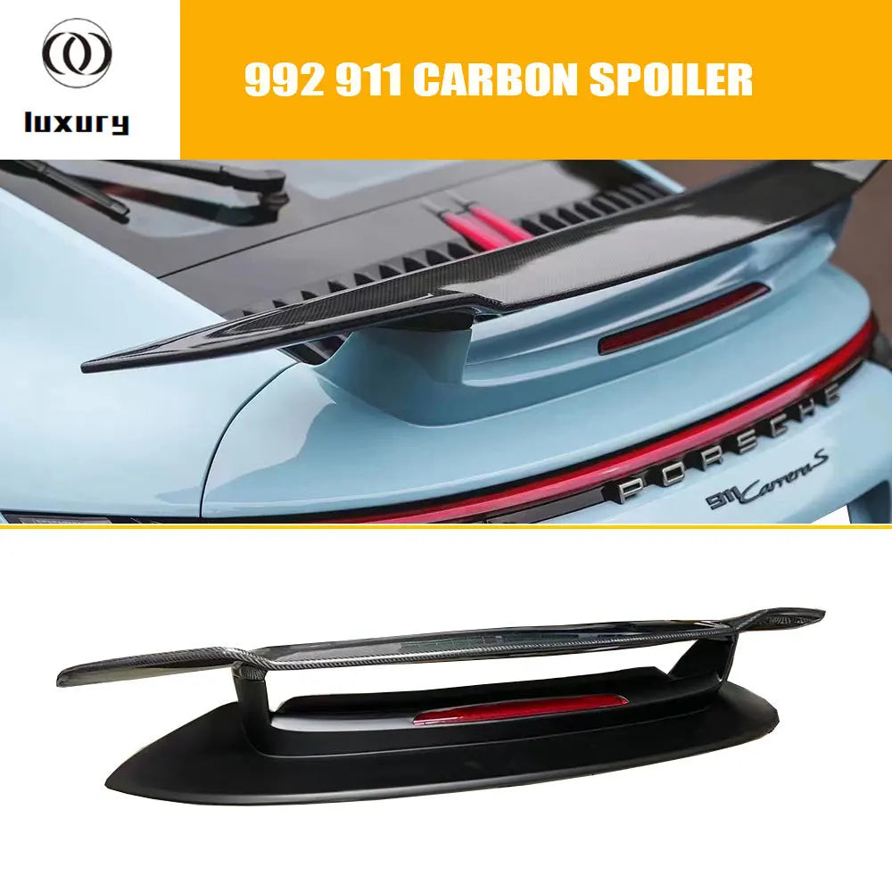 Becquet Porsche 911 992 991 GT Lip SD Carbone - vue de face - Becquet Voiture