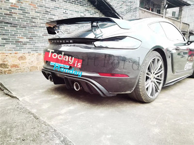 Becquet Porsche Cayman Boxster 718 - installé sur véhicule - Becquet Voiture
