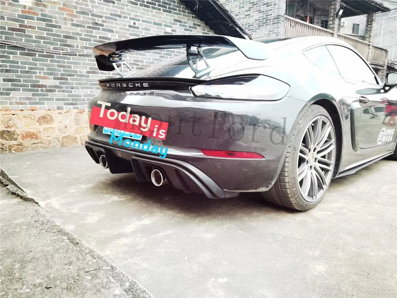 Becquet Porsche Cayman Boxster 718 - installé sur véhicule - Becquet Voiture