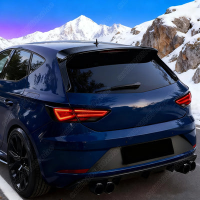 Becquet Seat Leon 5F MK3 2013-2019 - détail du montage - Becquet Voiture