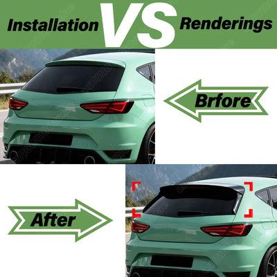 Becquet Seat Leon 5F MK3 2013-2019 - vue de profil - Becquet Voiture