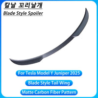 Becquet Tesla Model Y Juniper 2025 Blade Carbone - vue arrière 2 - Becquet Voiture