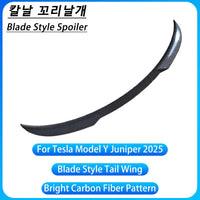 Becquet Tesla Model Y Juniper 2025 Blade Carbone - vue de trois-quarts 2 - Becquet Voiture