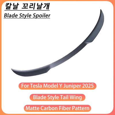 Becquet Tesla Model Y Juniper Blade 2025 Premium - installé sur véhicule 2 - Becquet Voiture