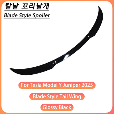 Becquet Tesla Model Y Juniper Blade 2025 Premium - vue de trois-quarts 2 - Becquet Voiture